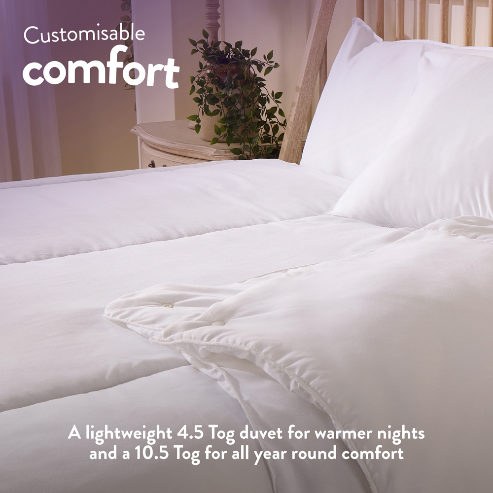 Slumberdown Single White All Seasons Combi Duvet 15 Tog Image 4