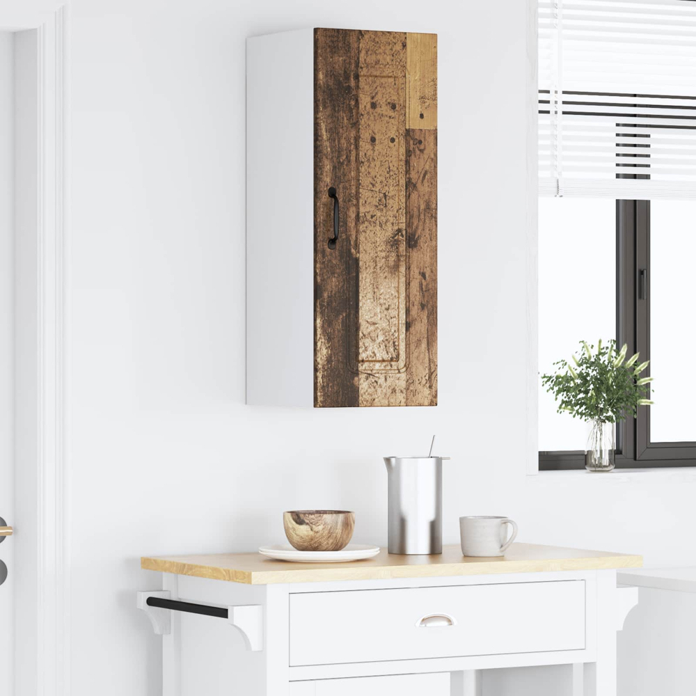 vidaXL Kalmar Single Door Old Wood Wall Kitchen Cabinet Image 9