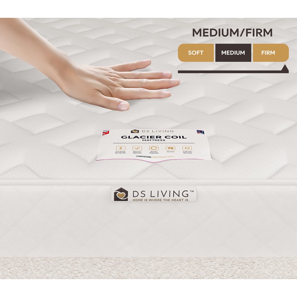 DS Living Glacier Bliss Super King Size Gel Enhanced Bonnell Spring Mattress Image 5