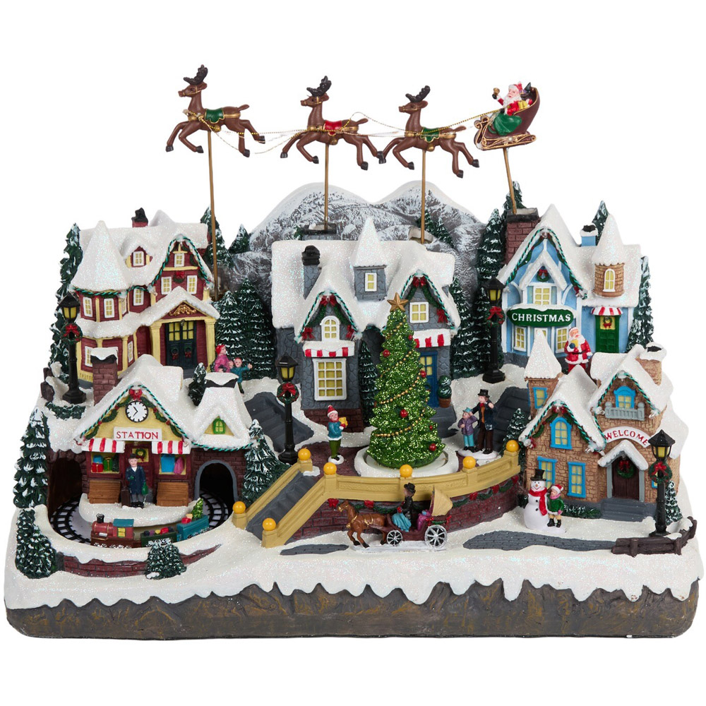 Santa Sleigh Christmas Town Model Image 4