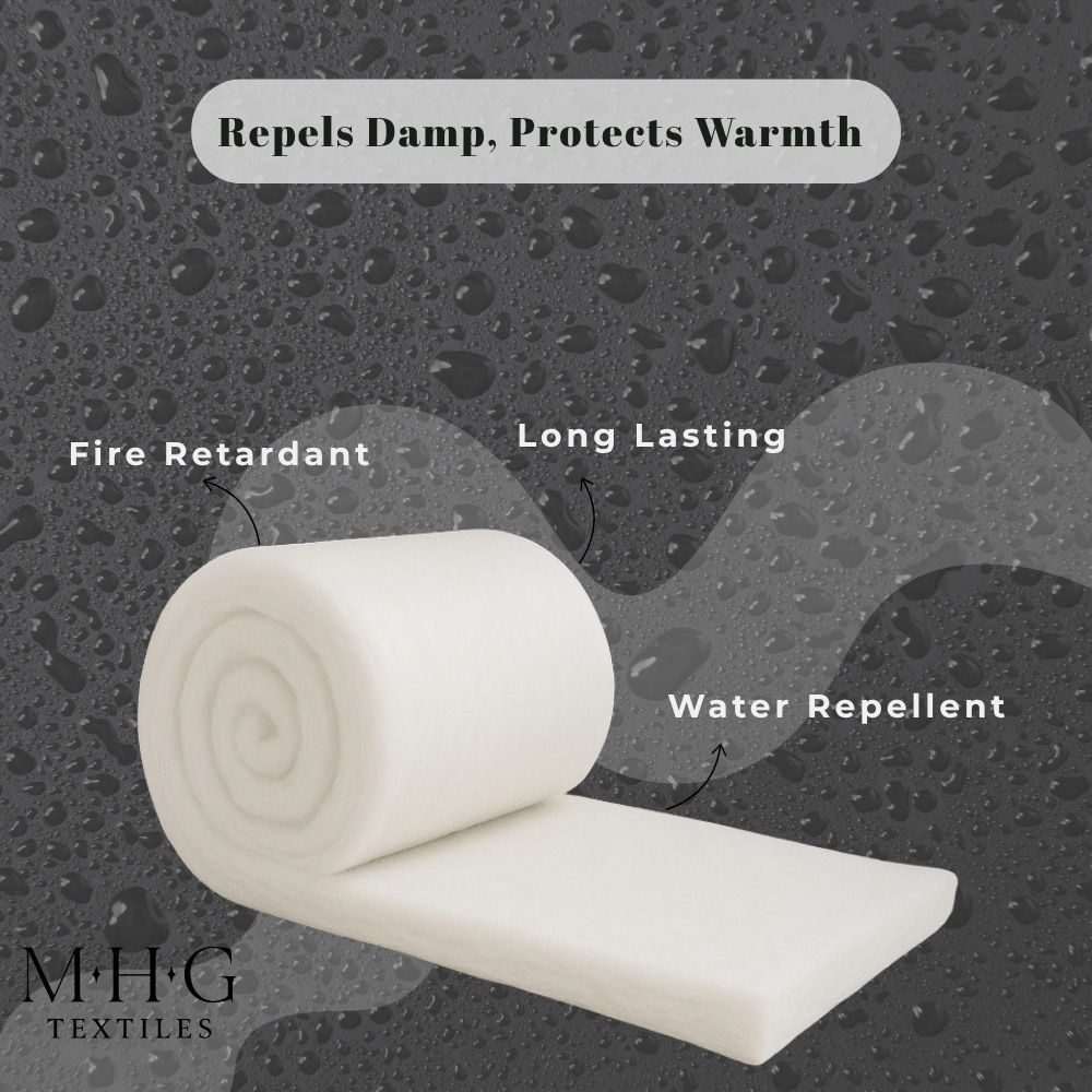 MHG Textiles White Eco Polyester Loft Insulation Roll 4m x 370 x 110mm Image 7