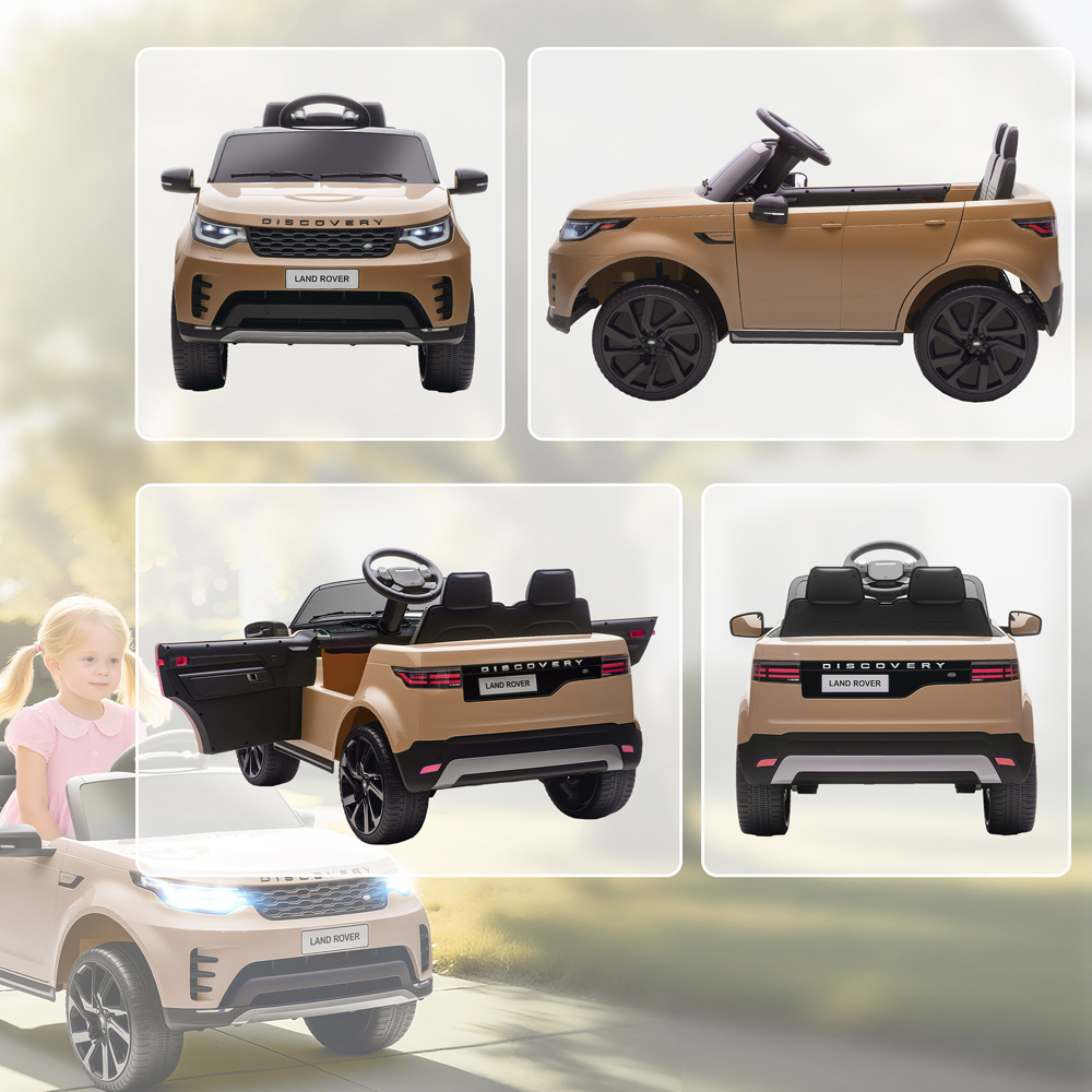 Tommy Toys Khaki Land Rover Discovery Licensed Kids Electric Car with Remote 12V Image 3