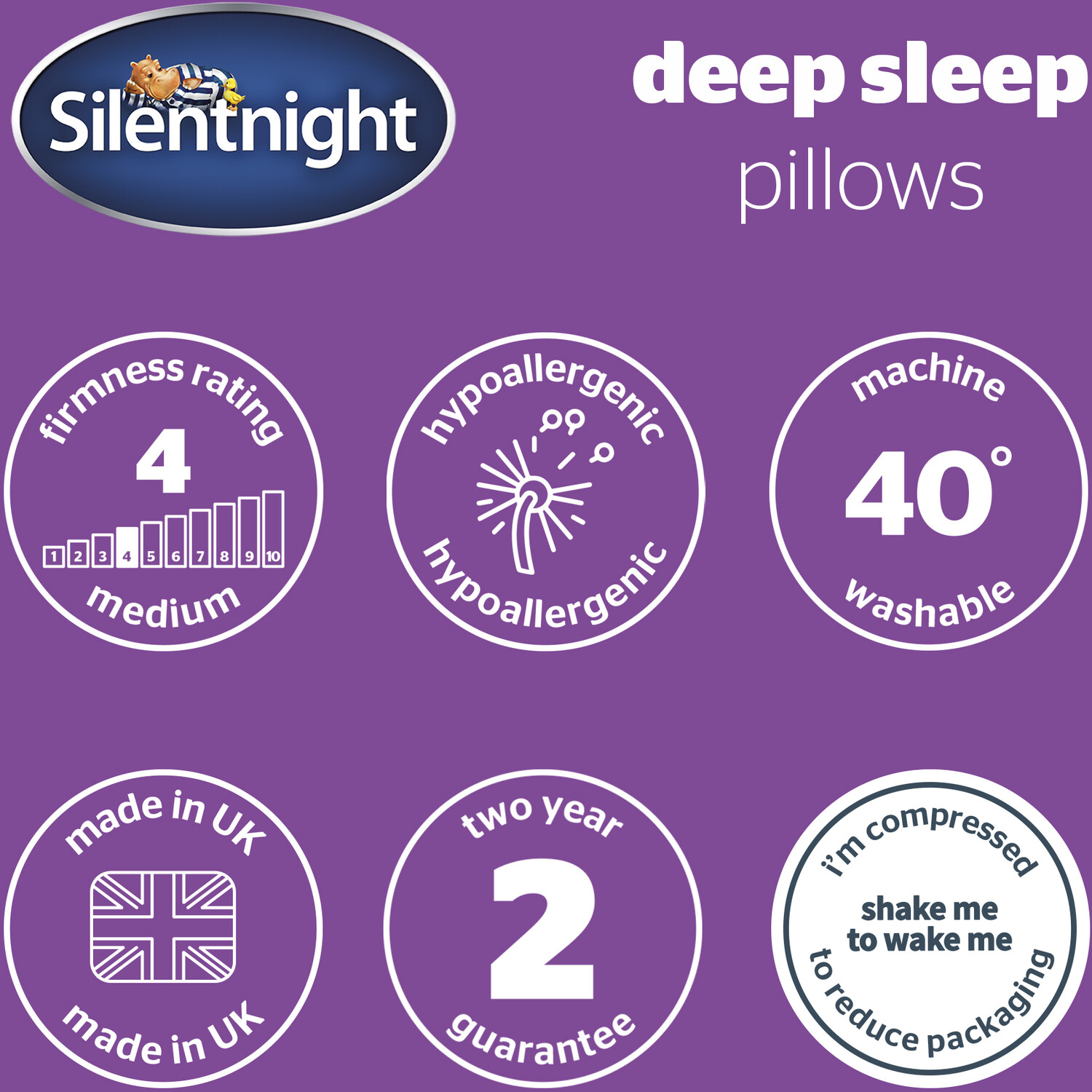 Silentnight Deep Sleep Pillow Pair Image 8