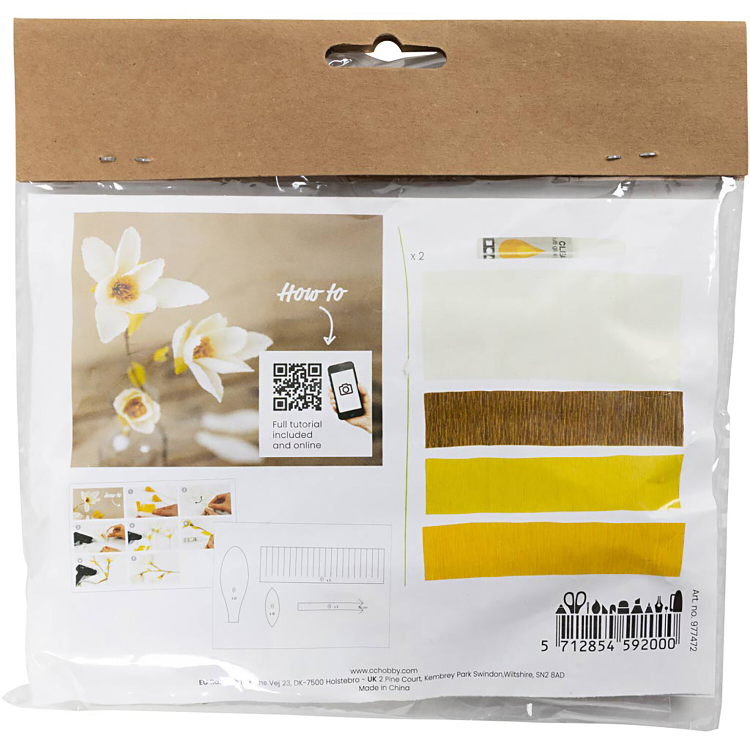Crepe Paper Magnolia Mini Creative Kit Image 2