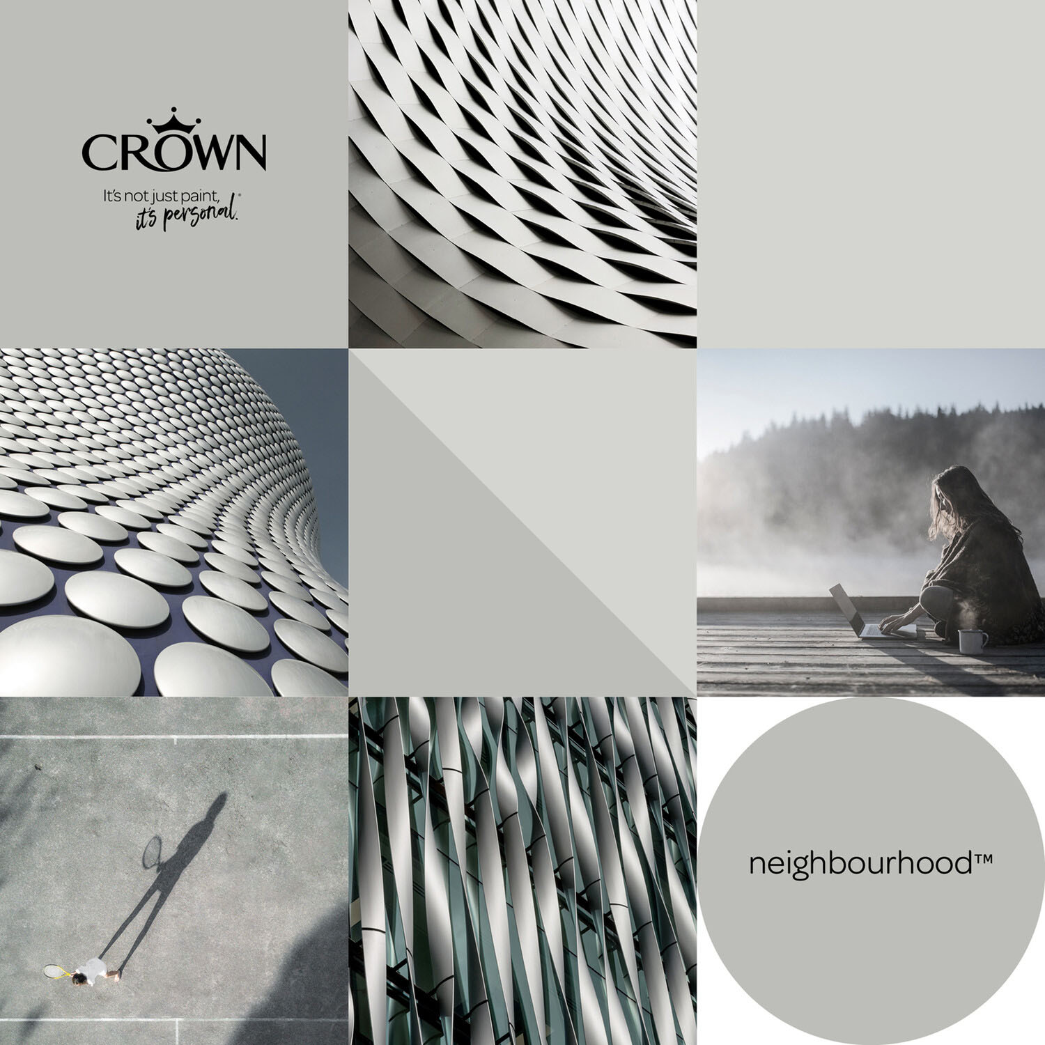 Crown Walls & Ceilings Neighbourhood Mid Sheen Emulsion Paint 5L Image 7