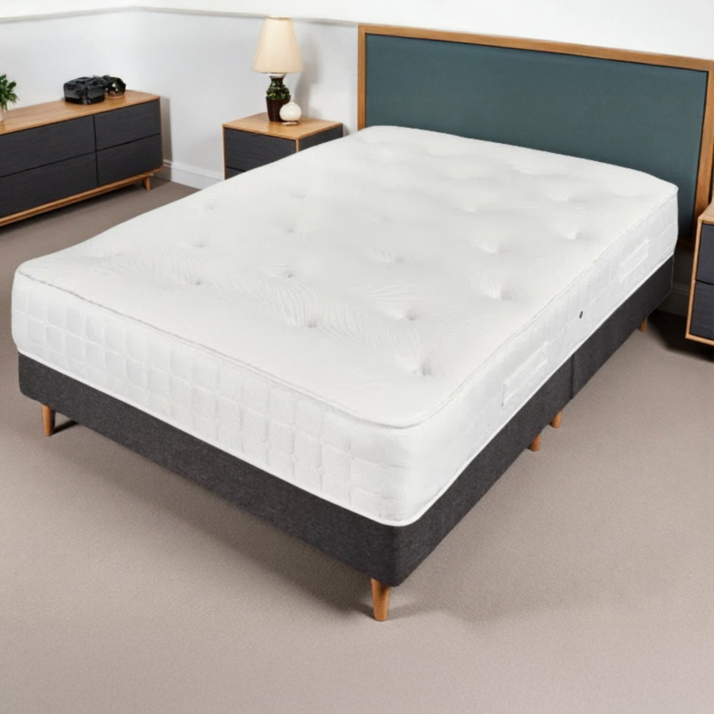 Indoor Living Windsor King Size Tufted Memory Top Open Coil Spring Mattress Image 2