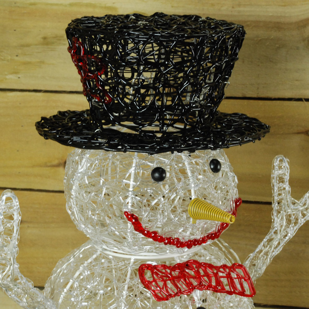 Samuel Alexander 88 Multicolour LED Acrylic Snowman Christmas Decoration 76cm Image 4