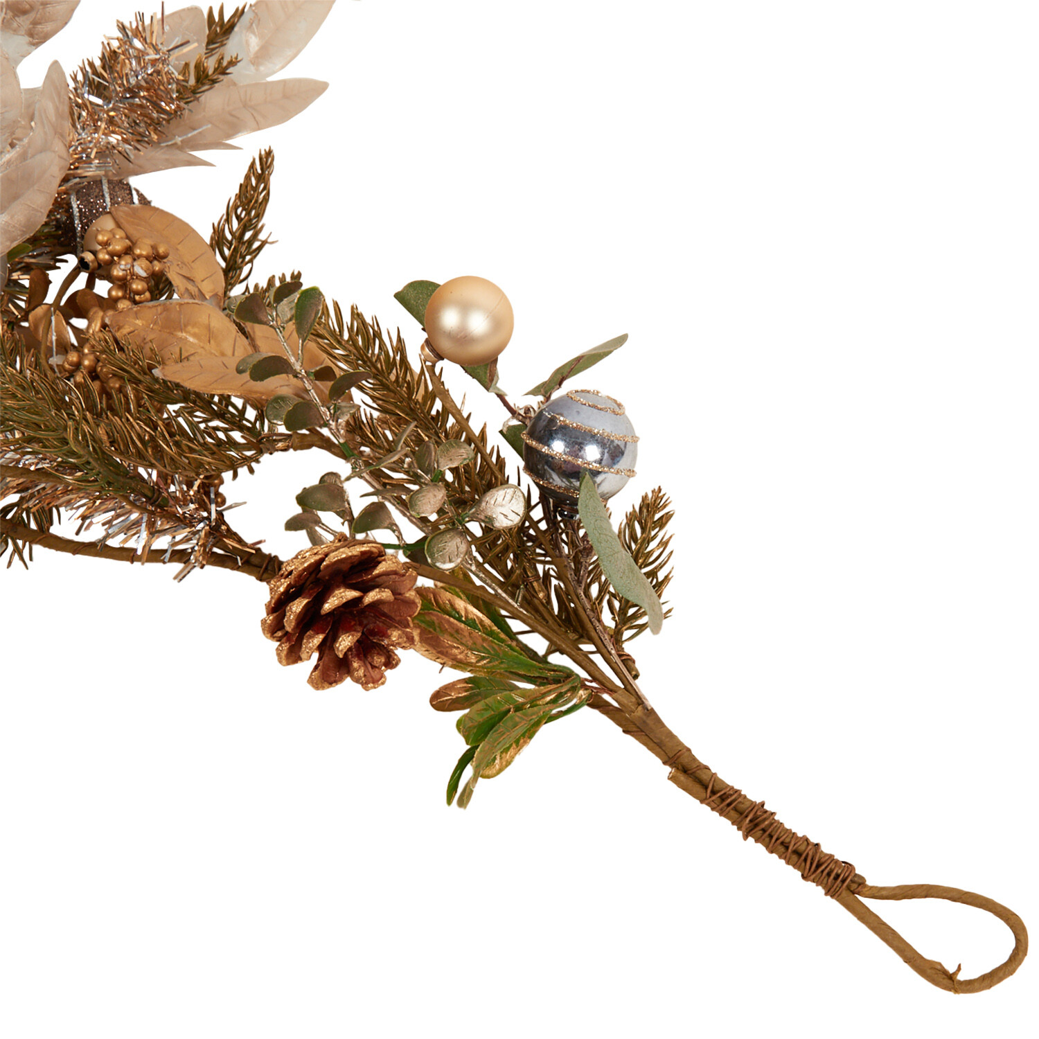 Champagne Leaf Bauble Garland - Champagne Image 4