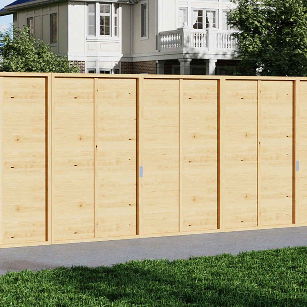 Living and Home Wooden Fence Panel 150 x 180cm Image 1