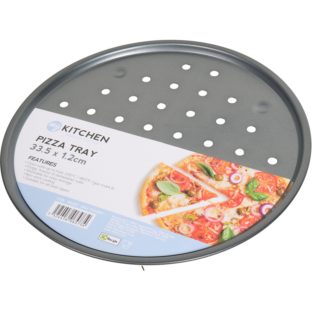 My Kitchen Pizza Tray Dark Grey Image 2