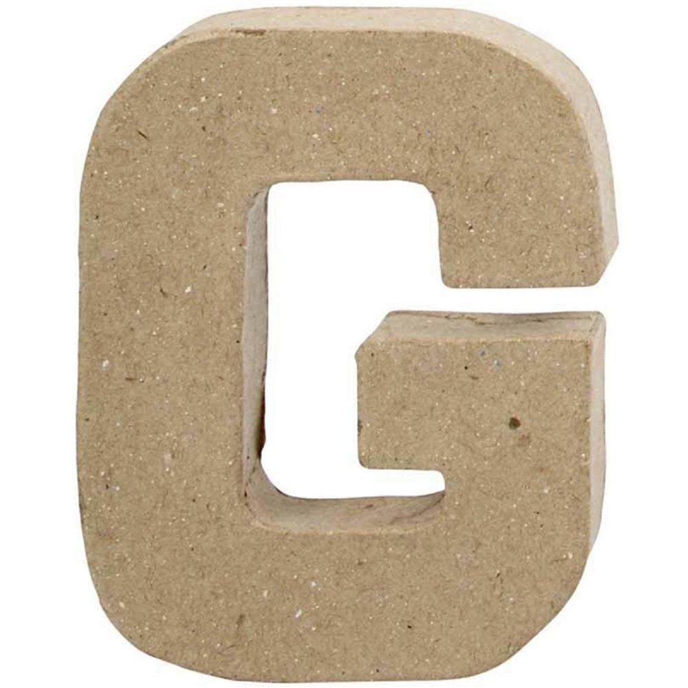 Papier Mache 3D Small Letter - G Image
