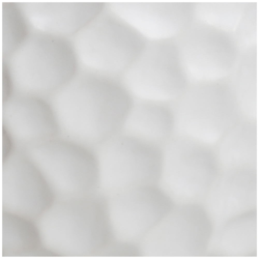 Ivyline Kew White Ceramic Botanical Textured Matt Satin Glaze Indoor Planter 21cm Image 4