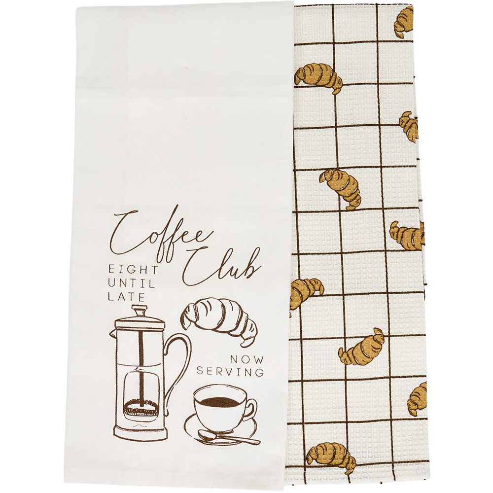 Pack of 2 Coffee Club Tea Towels Image 4