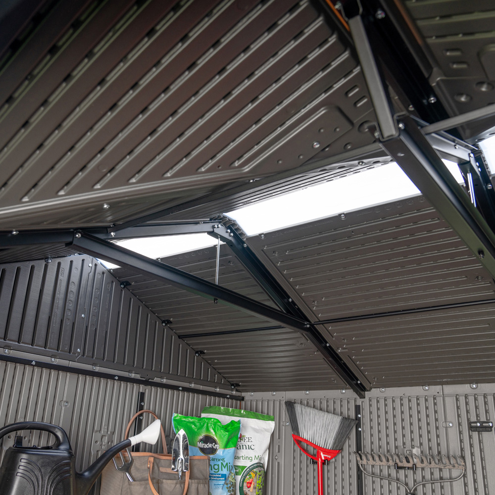 Lifetime Products 9.5 x 7ft Double Door Side Entry Garden Storage Shed Image 5