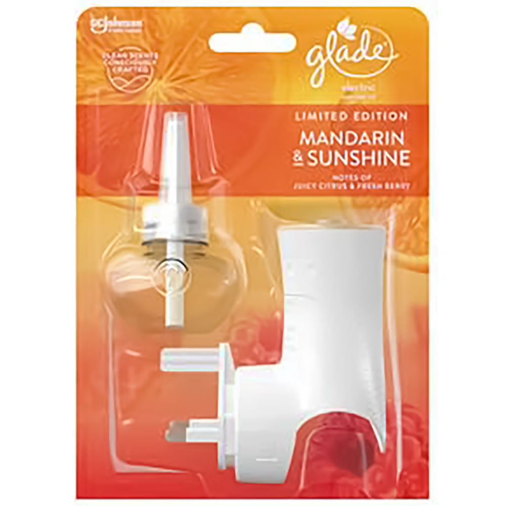 Glade Mandarin and Sunshine Electric Holder and Refill Diffuser 20ml Image