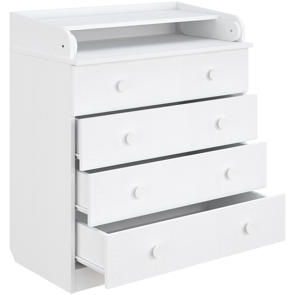 Shefa 800 4 Drawer White Kids Changing Dresser Image 4