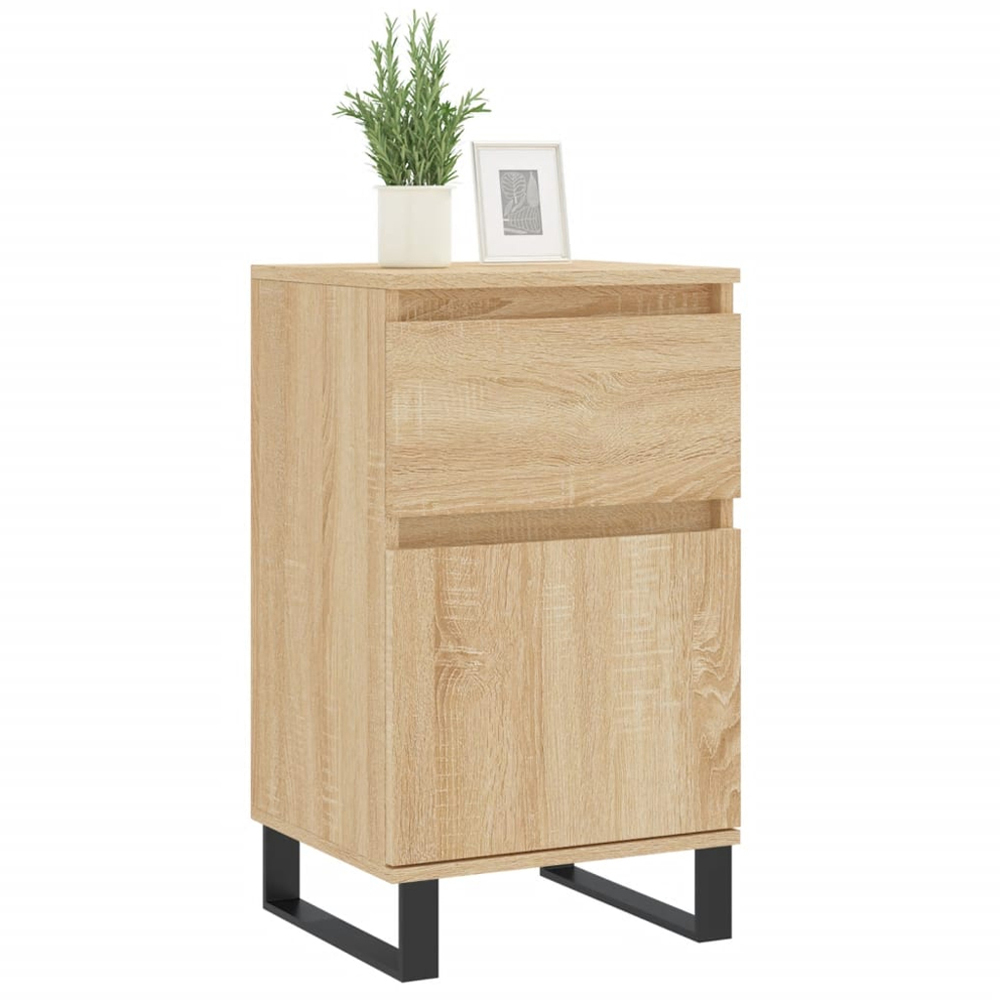 vidaXL 2 Door 2 Drawer Brown Sideboard Set of 2 Image 3