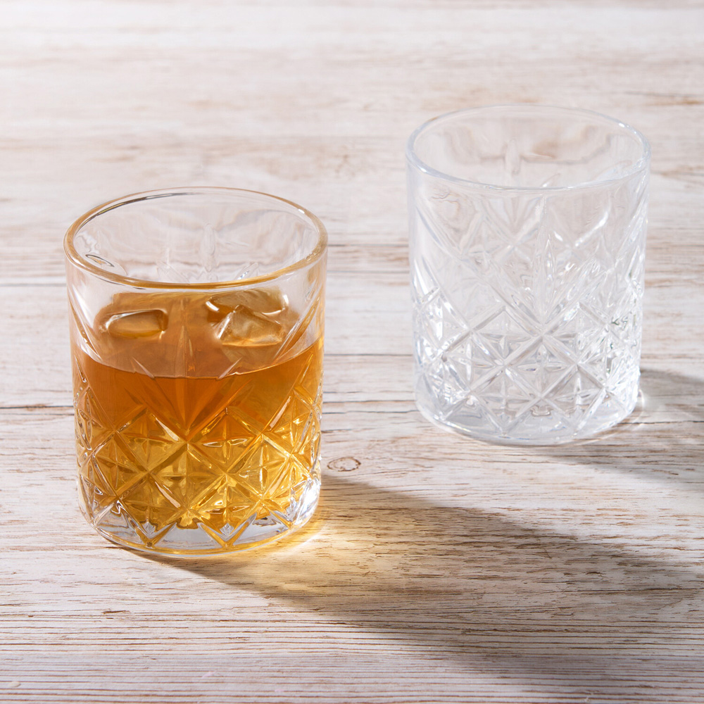 Pack of 2 Whisky Glasses Clear Image 3