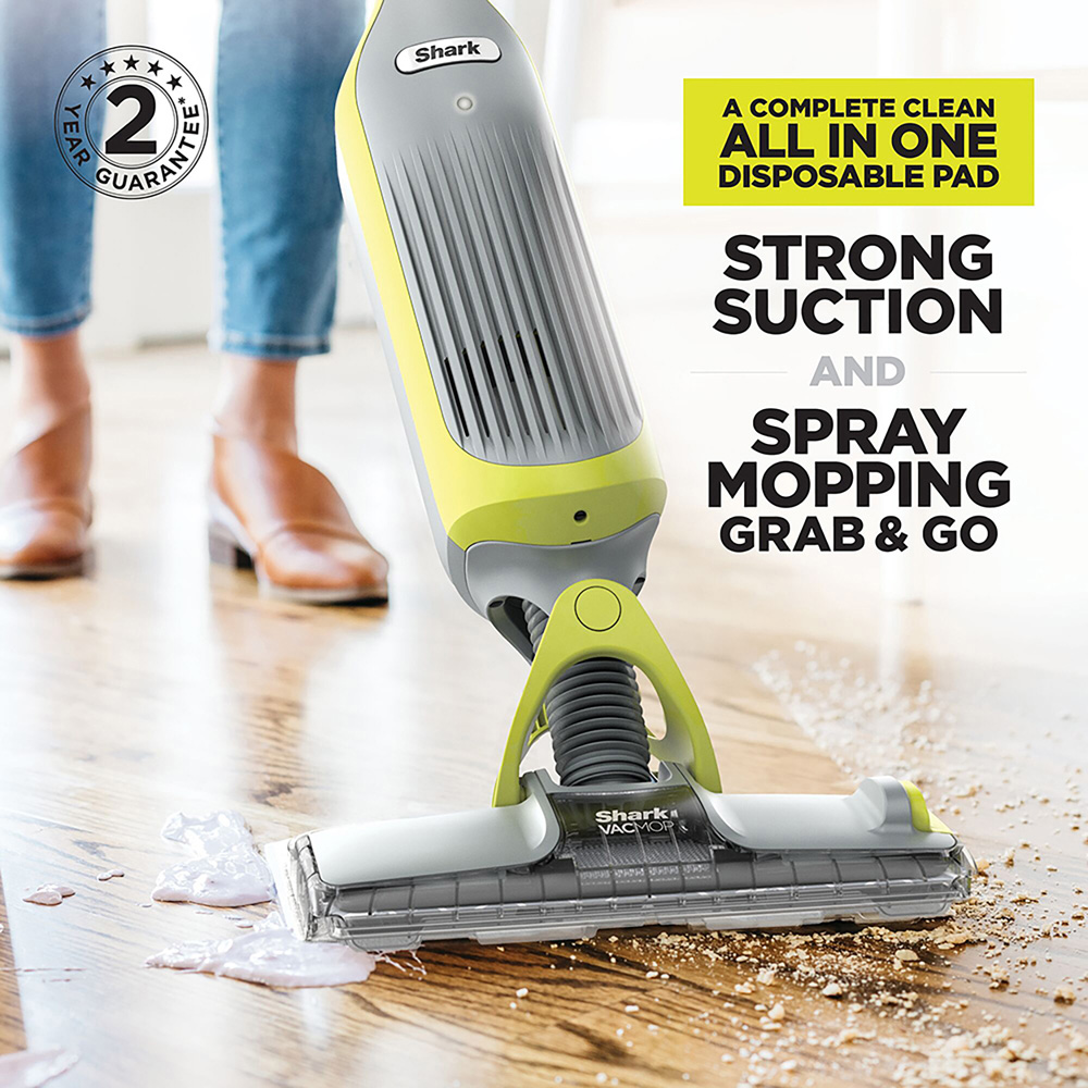 Shark VacMop VM200UK 2-in-1 Charcoal Grey Cordless Vacuum Mop with Targeted Spray Image 3