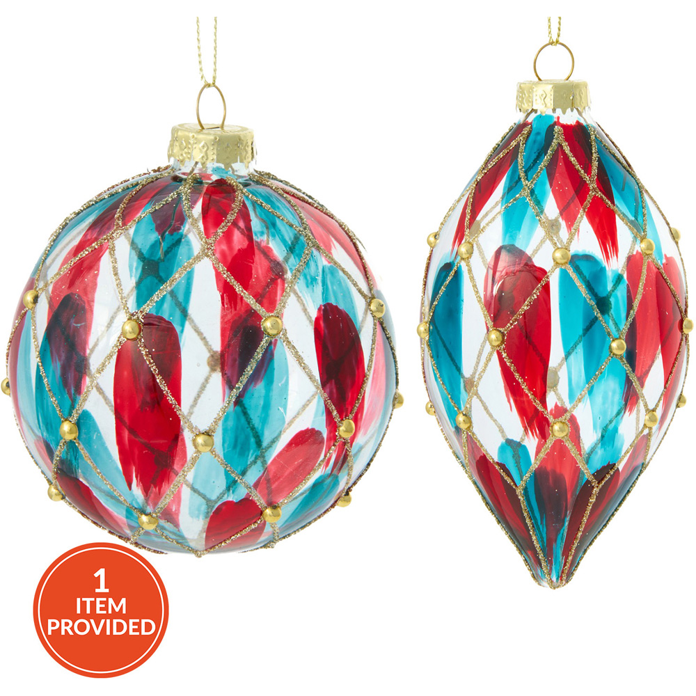 Glitter Diamond Bauble Image 1