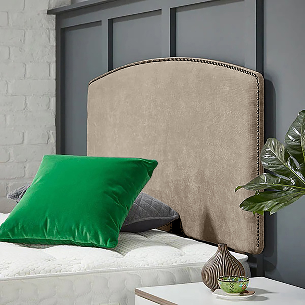 Eleganza Home Russo Single Cream Naples Strutted Headboard Image 2