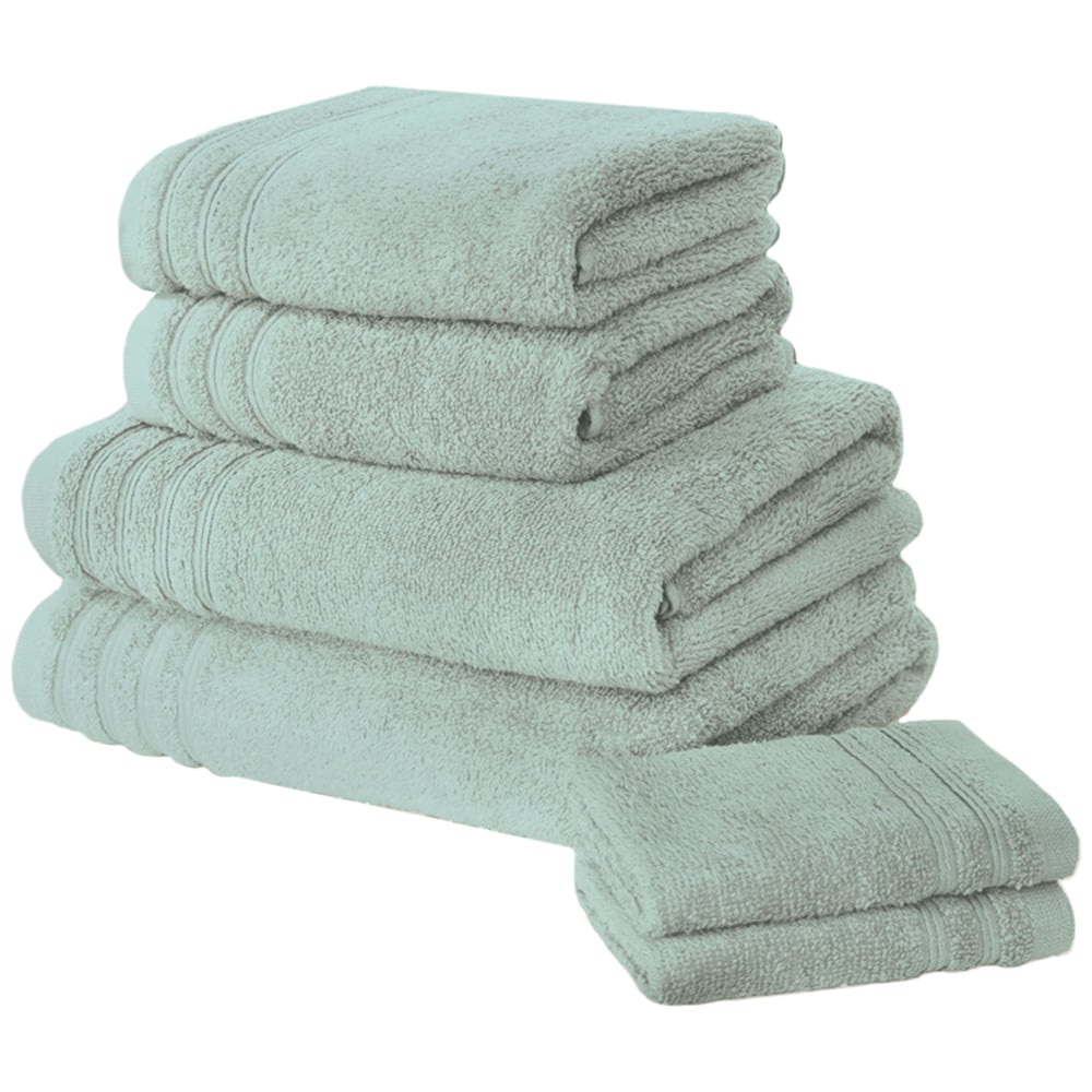 Rapport Home So Soft Duck Egg Grey Cotton Hand Towel Image 1