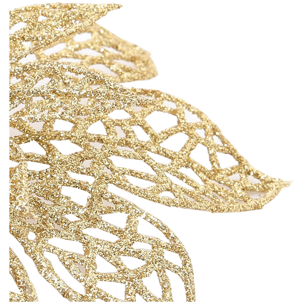 Living and Home Gold Flowers Ornament 30 Pack Image 6