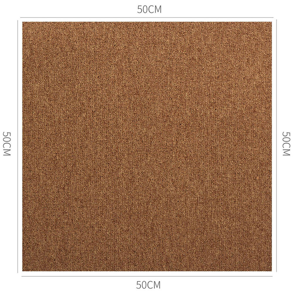 Gr8 Home Brown Heavy Duty Carpet Tiles 50 x 50cm 20 Pack Image 5