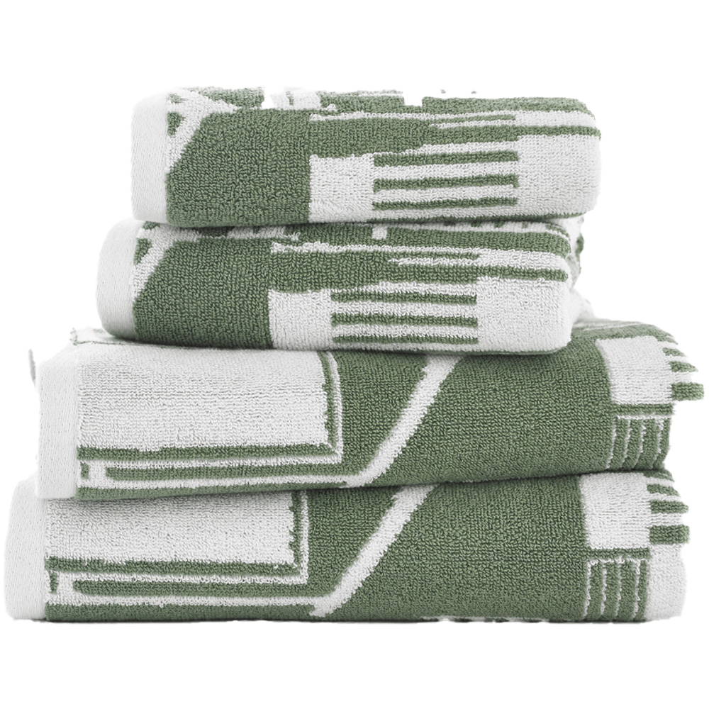 Lobster Creek Kings Parade Olive Hand Towel 2 Pack Image 1