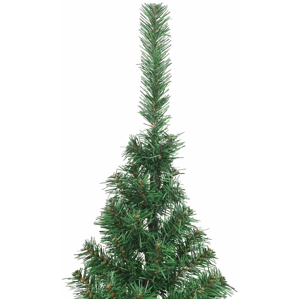 vidaXL Pre-Lit Blue Baubles Green Artificial Christmas Tree 7ft Image 7