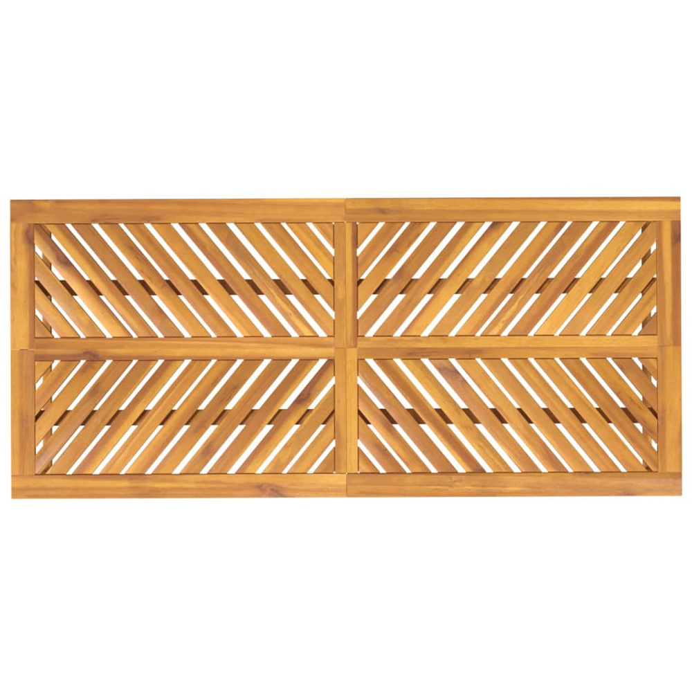 vidaXL 8 Seater Brown Wooden Garden Dining Table Image 5