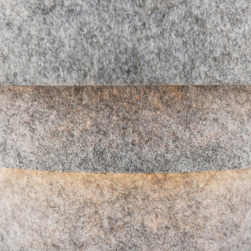 ValueLights Aztec 3 Tier Grey Felt Ceiling Light Shade Image 4