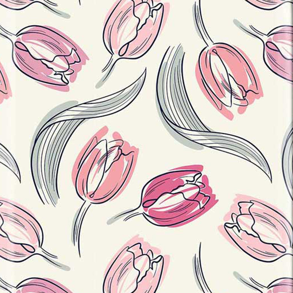 Warren Reed Designer Cabin Tulips Suitcase Image 3