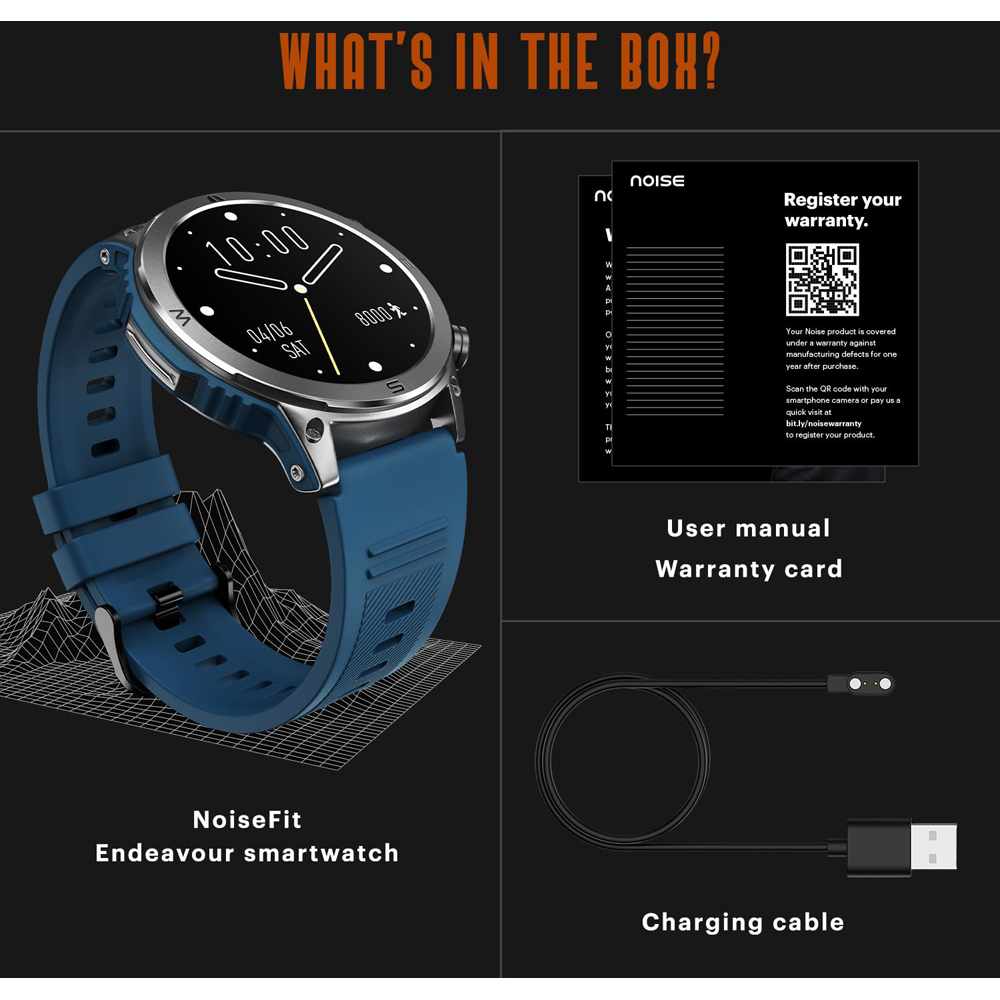 Noise NoiseFit Endeavour Vintage Brown Smartwatch Image 5