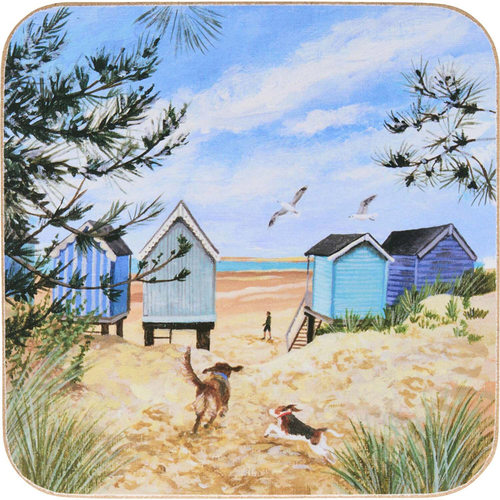 Pack of 6 Summer Walk On The Beach Coasters Image 3