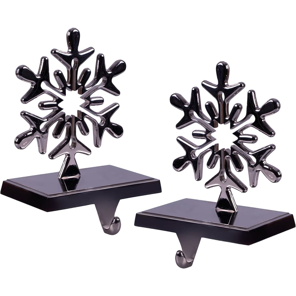 St Helens Silver Christmas Stocking Holders 2 Pack Image 1
