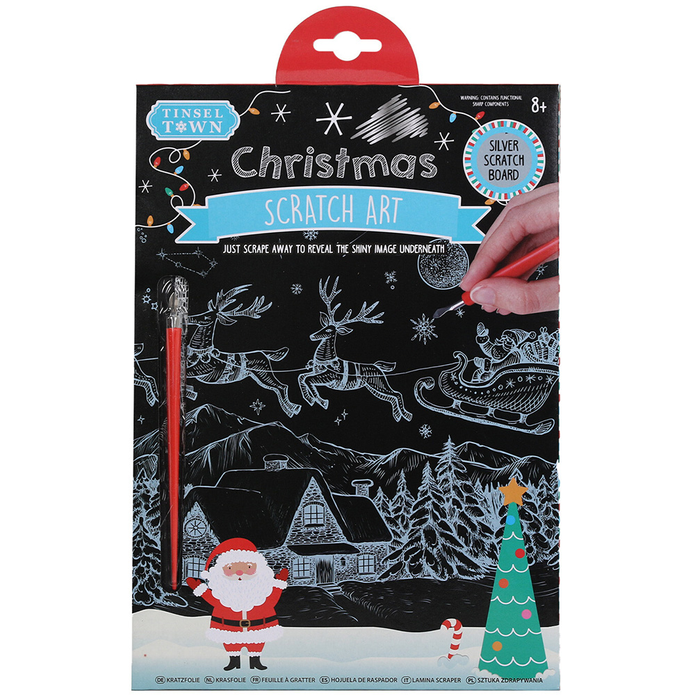 Tinsel Town Christmas Scratch Art Image 2