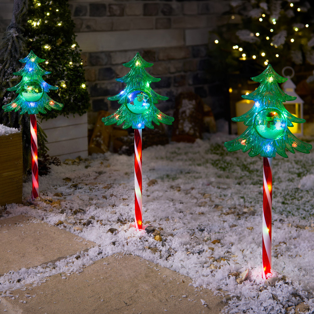 Set of 3 Multicolour Stake Lights Image 3