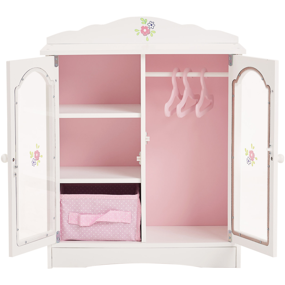 Teamson Kids Olivia's Little World Little Princess Doll Fancy Closet with 3 Hanger 18 inch Image 3