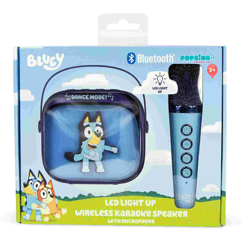 OTL Bluey PopSing LED Light-Up Wireless Karaoke Speaker and Microphone Image 9