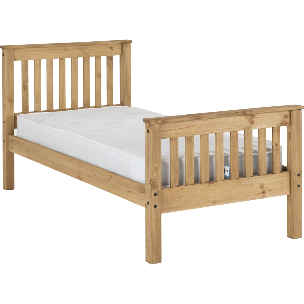 Seconique Monaco Single Distressed Waxed Pine High End Bed Image 3