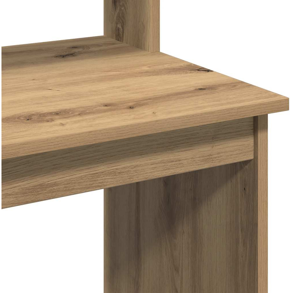 vidaXL 4 Shelf Study Desk Artisan Oak Image 6