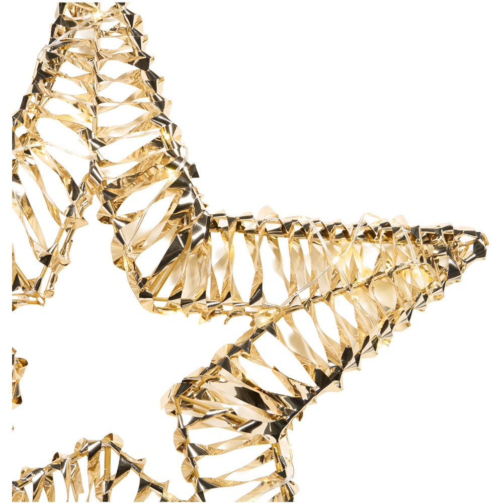 LED Gold Foil Hanging Star Image 3