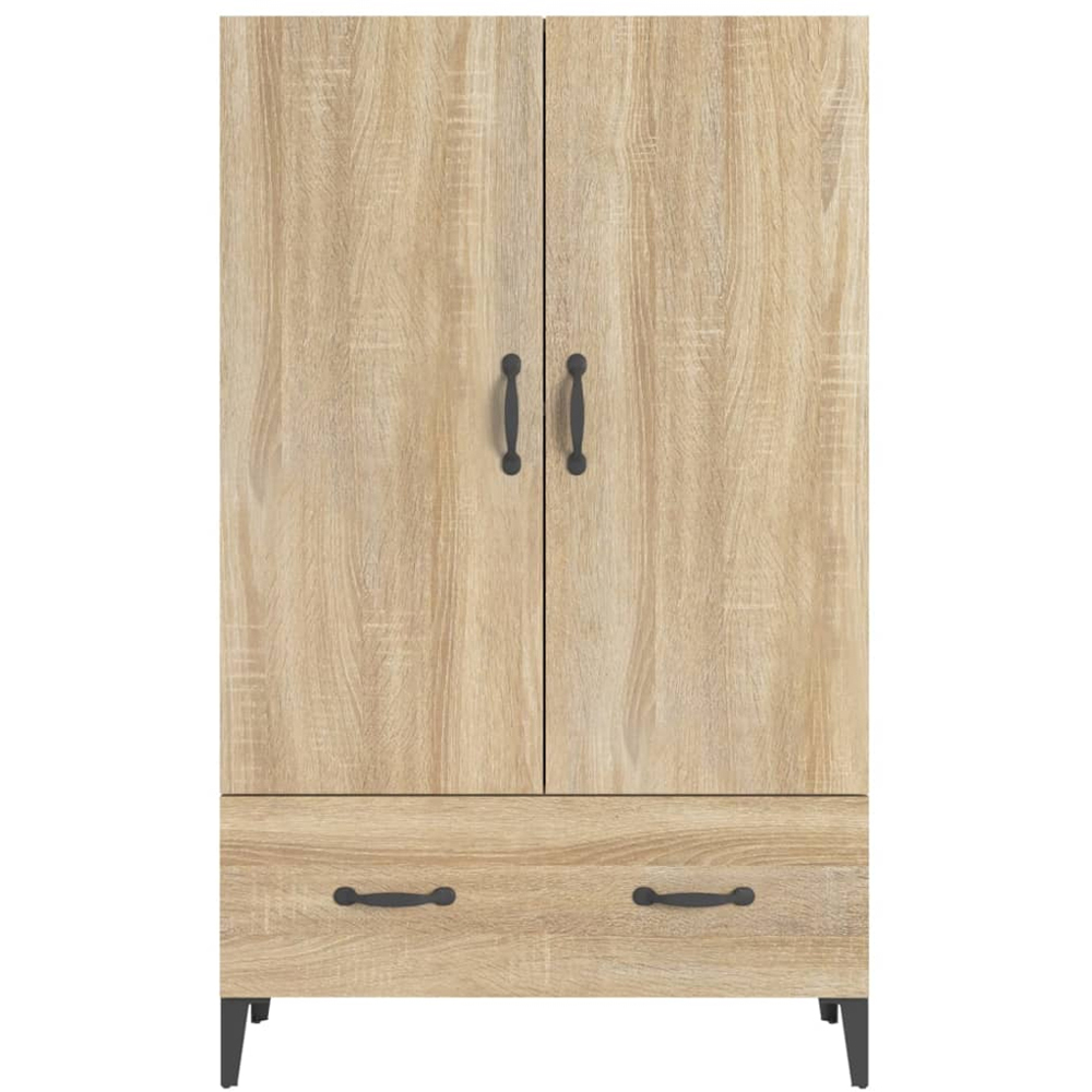 vidaXL 2 Door Single Drawer Sonoma Oak Highboard Image 3