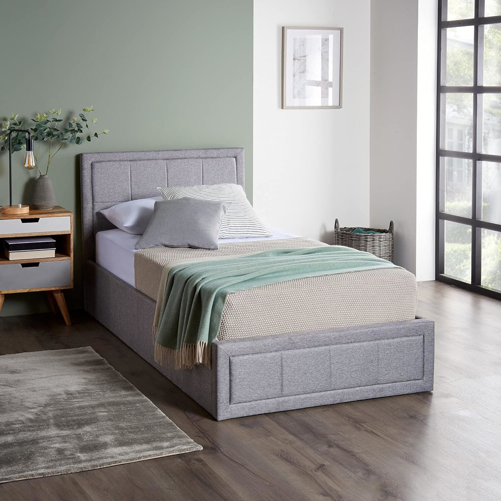 Portland Single Ottoman Upholstered Bed Frame with Storage Image 8
