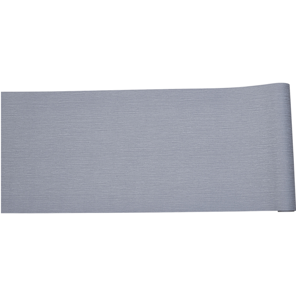 Living and Home 3D Linen Effect Textured Smoke Grey Wallpaper Image 3