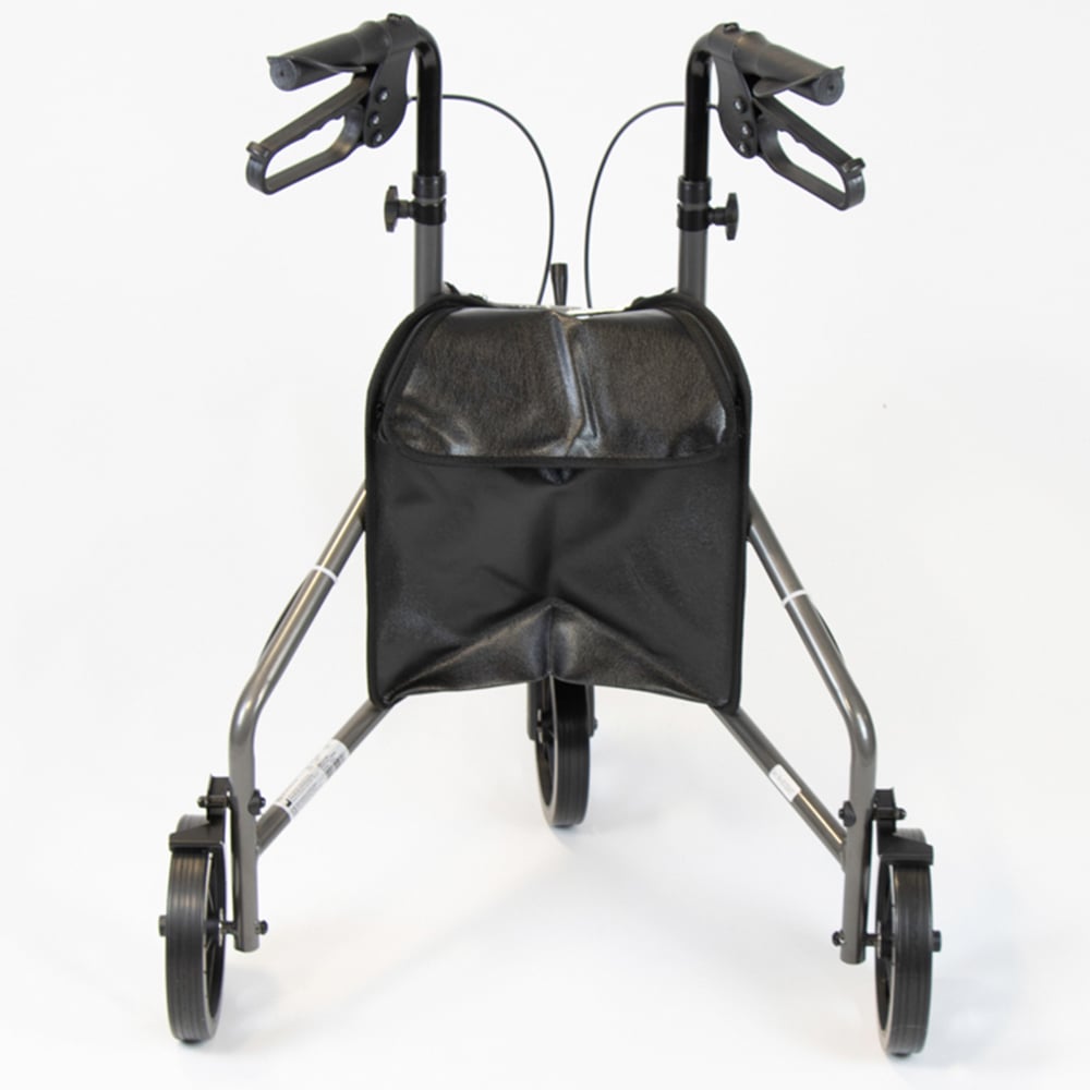 NRS Healthcare Silver 3 Wheel Aluminium Rollator Image 2
