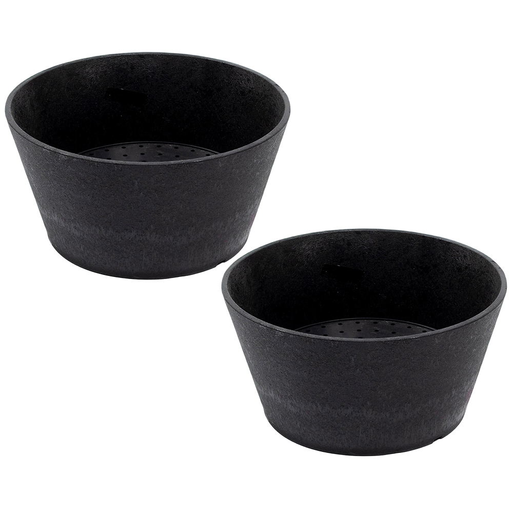 Garden Gear Octavia Slate Planter 15cm 2 Pack Image 1