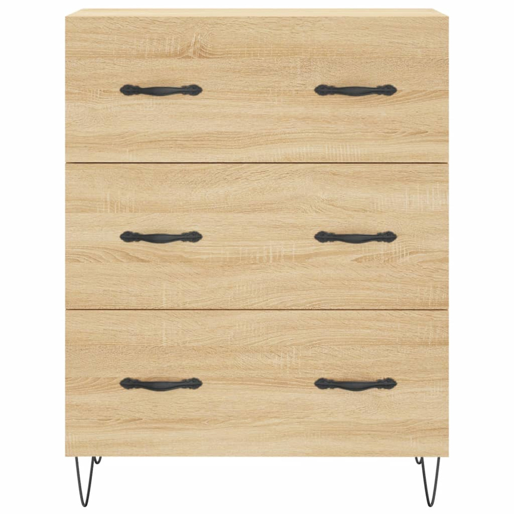 vidaXL 2 Door 3 Drawer Sonoma Oak Highboard Image 8