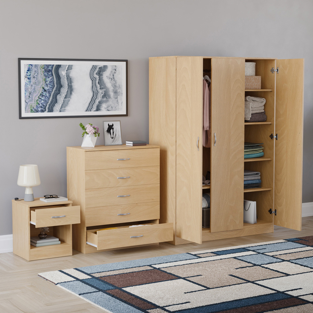 VIDA DESIGNS Riano Pine 3 Piece Bedroom Furniture Set Image 5